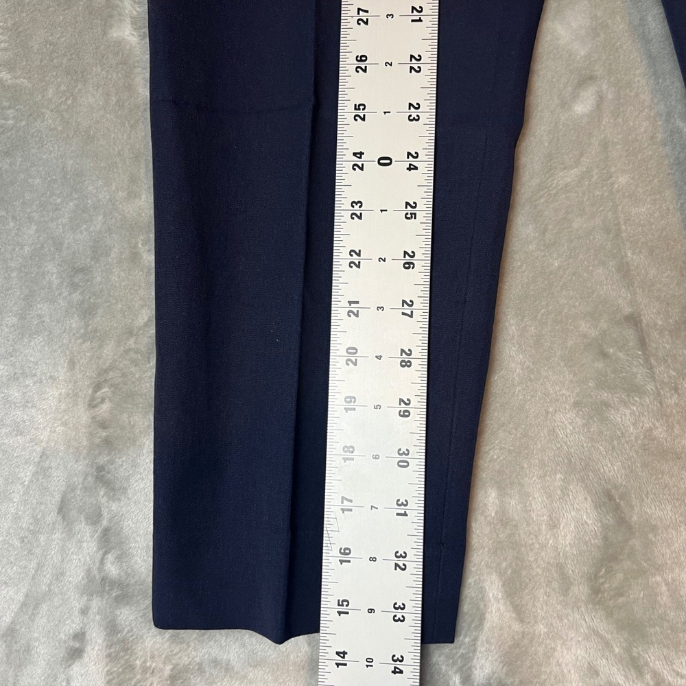 Talbots Chatham Crop Slim Leg Pants‎ Navy Blue Size 10 NWT - Picture 4 of 6